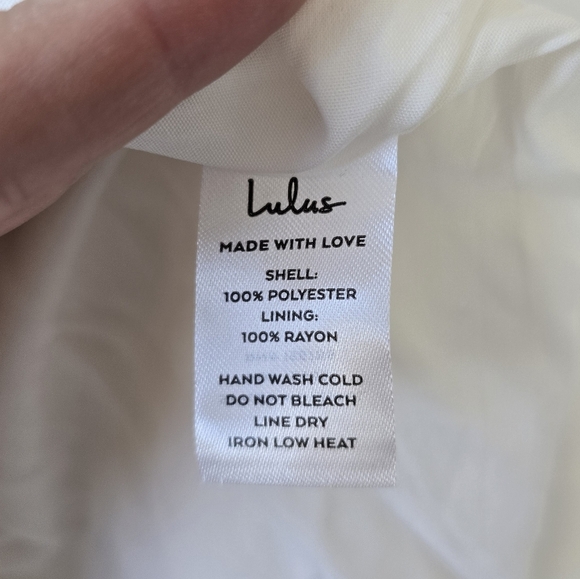 NWT Lulu's Sweet Daydreams White Floral Print Puff Sleeve Mini Dress Lar… - Picture 9 of 10